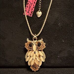 Gold Owl Pendant Necklace